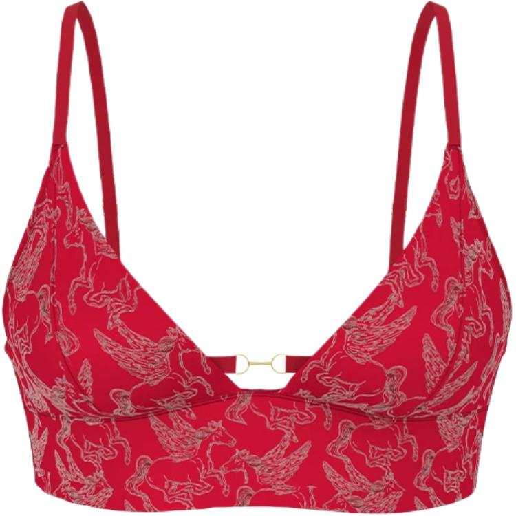 Victoria's Secret VERY SEXY Bra Women's Red Pegasus Print
