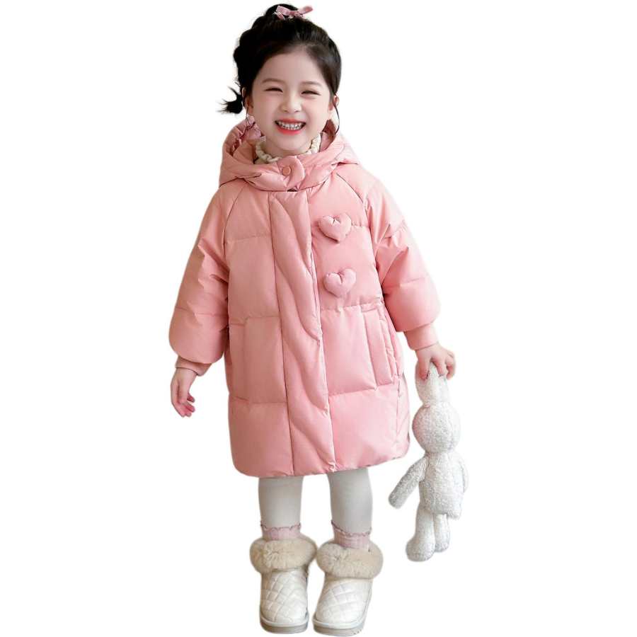 Lanza Winter Casual Down Jacket Children Aged 3 7 Years Old Pink