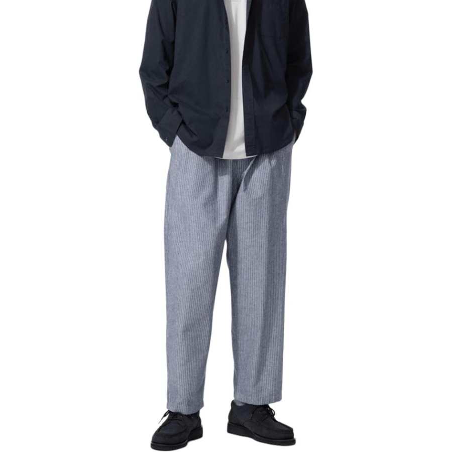 UNIQLO SS26 Casual Pants Men's Lake Blue Moderate Straight Fit Pants