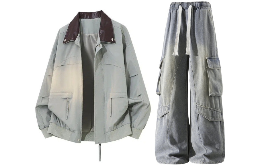 GWAF Casual Sportswear Unisex Double Collar Moderate