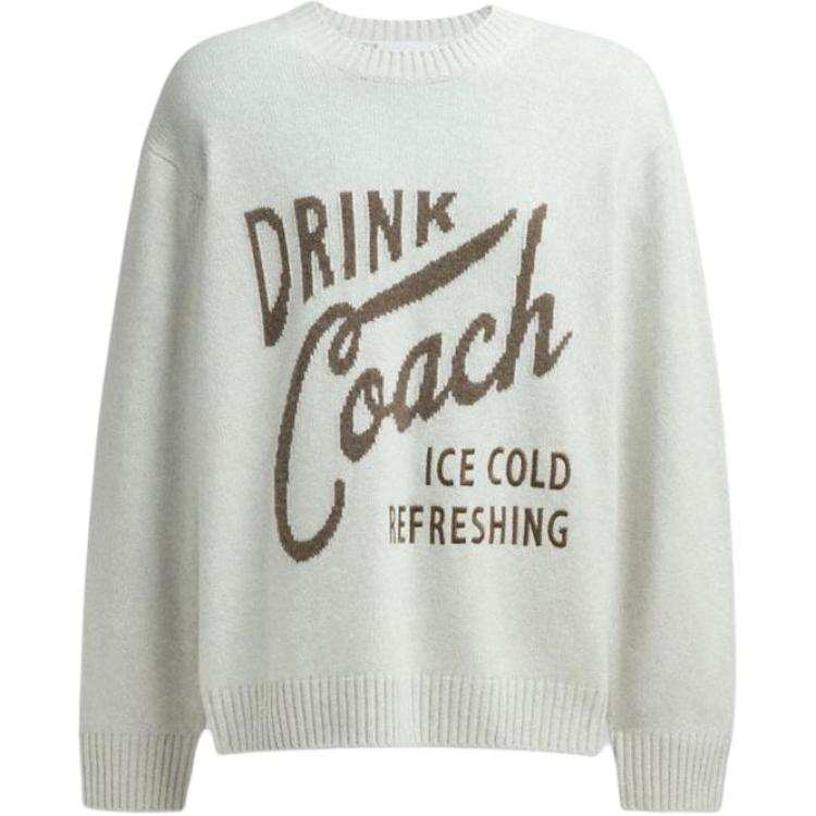 COACH COACH SS24 Sweater Men's Beige Blue