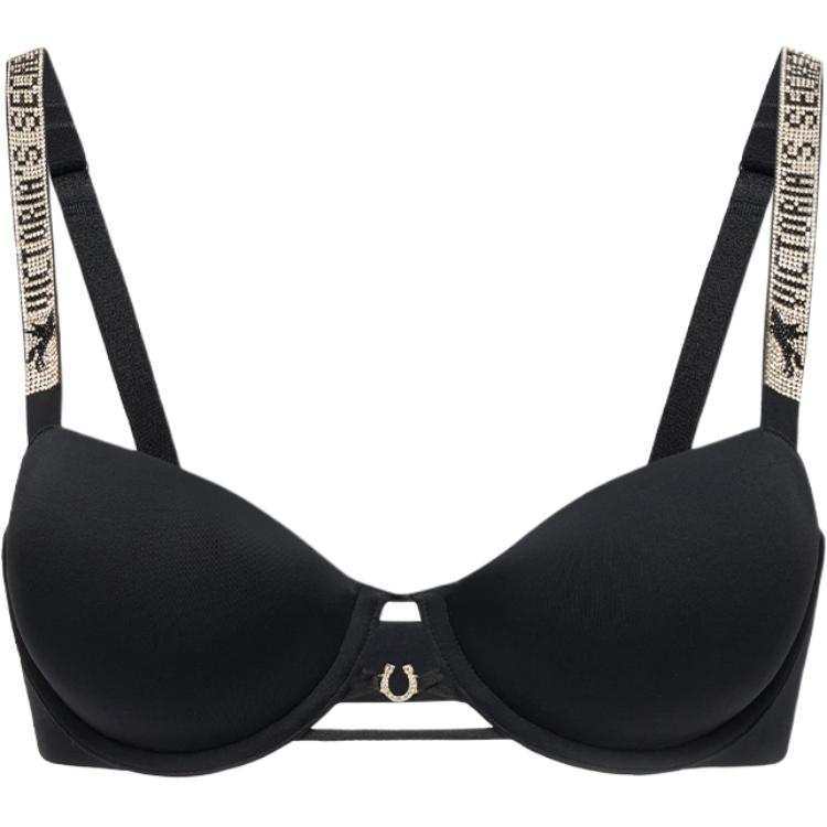 Victoria's Secret VERY SEXY Bra Women's Pegasus Rhinestone Black