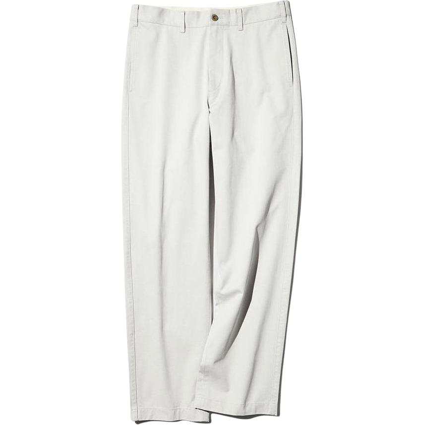 UNIQLO SS26 Casual Pants Men's Light Beige Moderate Straight Fit Pants