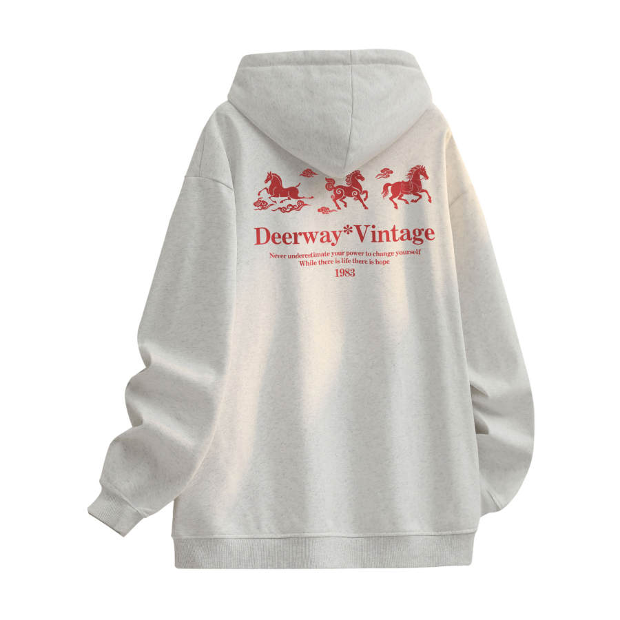 DEERWAY DEERWAY Sweatshirts Unisex Hooded Moderate Regular