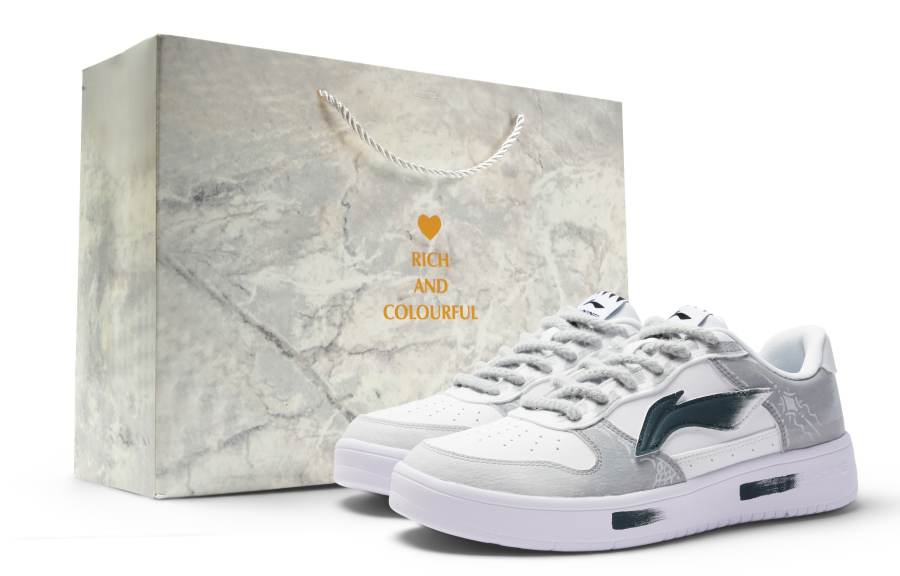 Li-Ning Li Ning Floating Boat Artificial Leather Low top Skateboard Shoes Men's