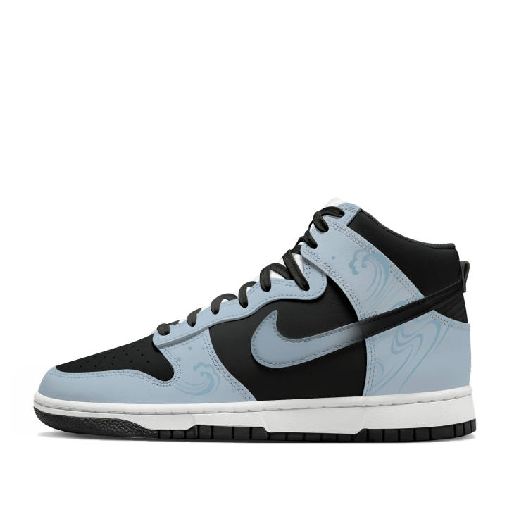 Nike Nike Dunk Thermal Cushioning Abrasion Resistant High top Skateboard Shoes Women's Black Blue