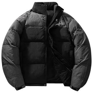 SNOW FLYING Down Jackets Unisex Stand Collar Fleece Lined Puffer Jacket
