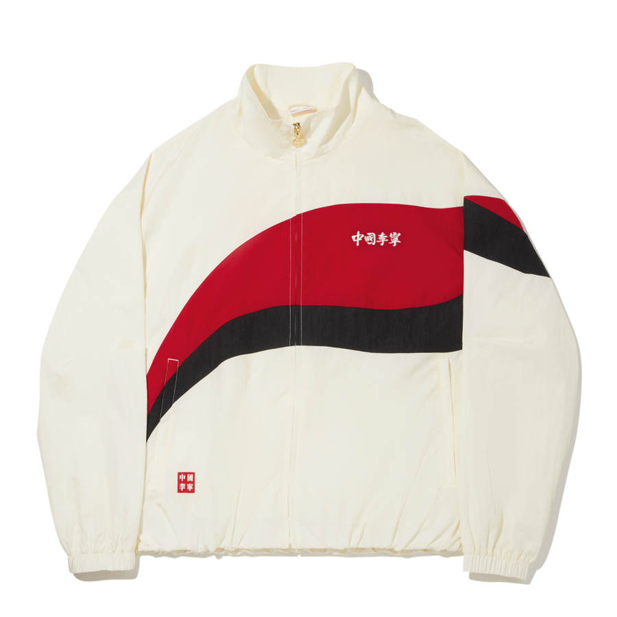 Li-Ning Li Ning Jackets Men's Ivory/Noble Red/Black Stand Collar Moderate Other