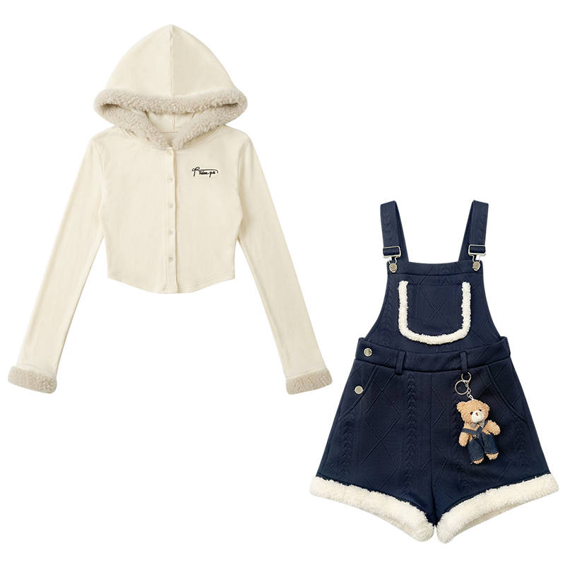 FABRIC PIG Casual Suits Women's Hooded Moderate Long