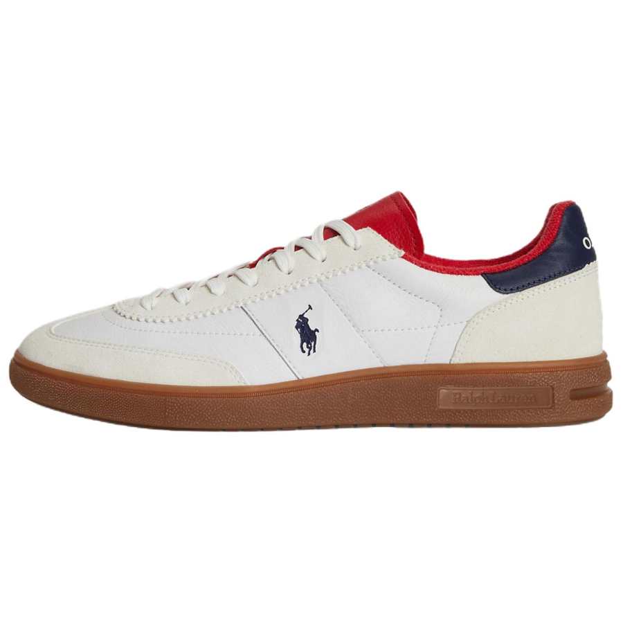 Polo Ralph Lauren Bedford Leather, Suede Low top Skateboard Shoes Men's White