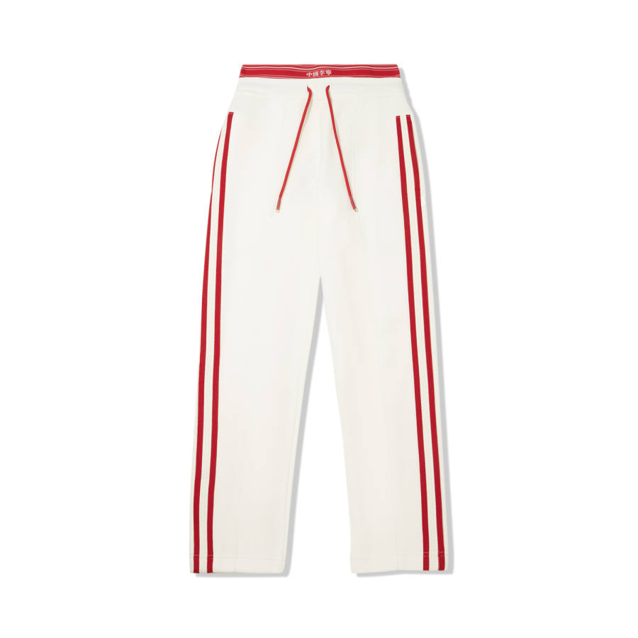 Li-Ning Li Ning Casual Pants Women's Ivory/Wealth Red Moderate Sweatpants