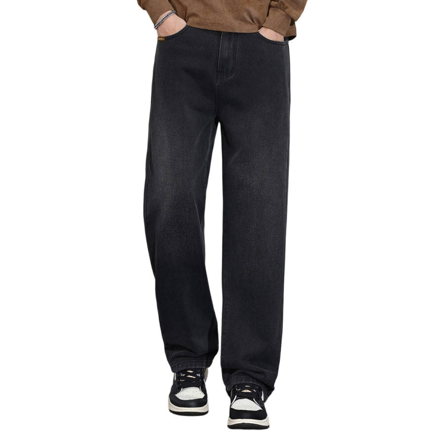 BALENO Jeans Men's Smoke Gray Moderate Straight Fit Pants