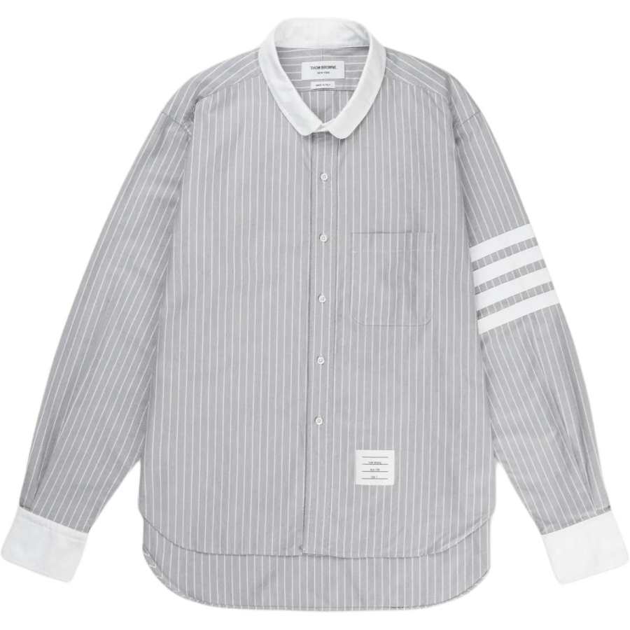 THOM BROWNE Oxford 4 Bar Shadow Pinstripe Shirt