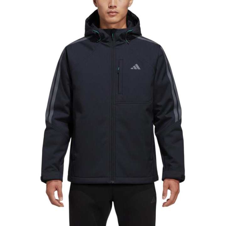 Adidas Adidas Softshell Jackets Men's Ink Blue Hooded Moderate Other