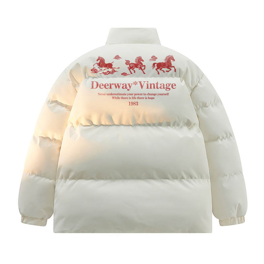 DEERWAY DEERWAY Puffer Jackets Unisex Stand Collar Moderate Padded Puffer Jacket