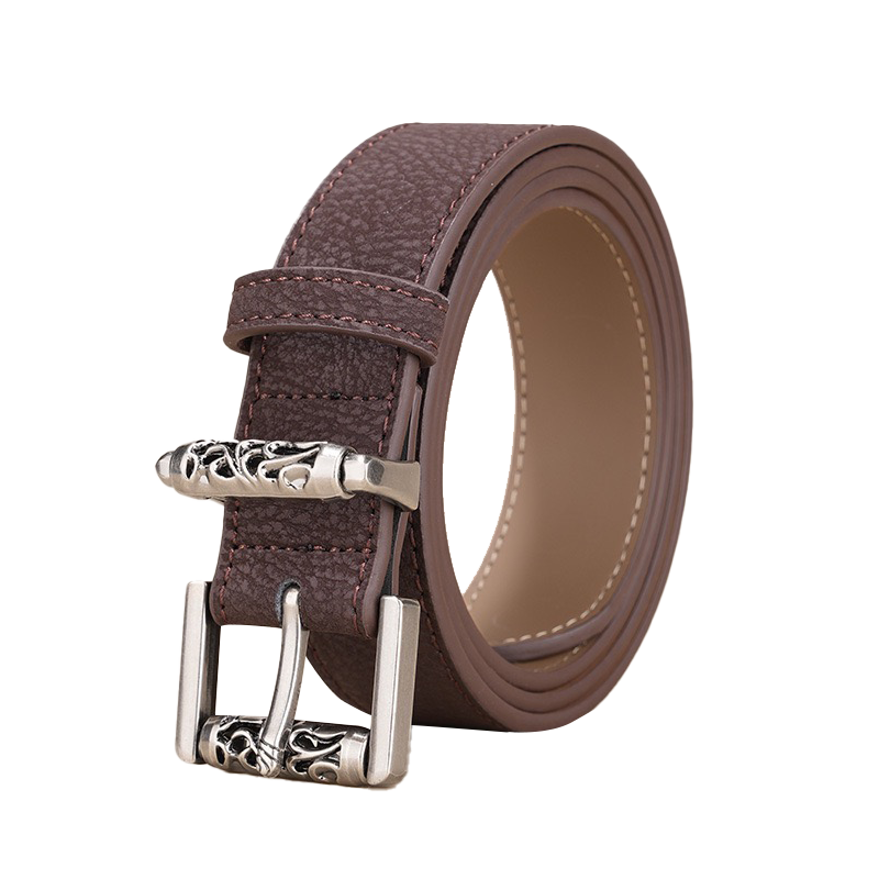 SEPTWOLVES Zinc Alloy Split Cow Leather Belts Women's 2.8cm