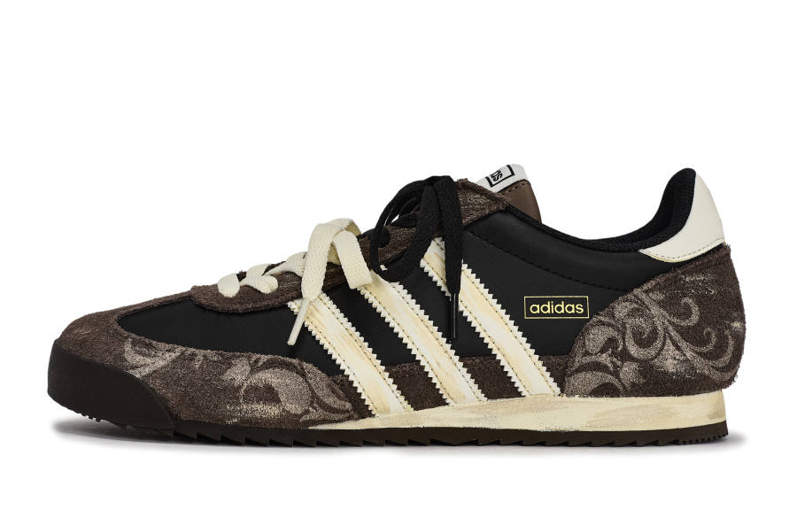 Adidas Originals R71 Walking Planet, Ancient Color Pattern Low top Casual Shoes Unisex Black Beige Brown
