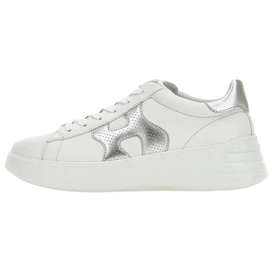 HOGAN Rebel Leather Low top Casual Shoes 5cm Women's White
