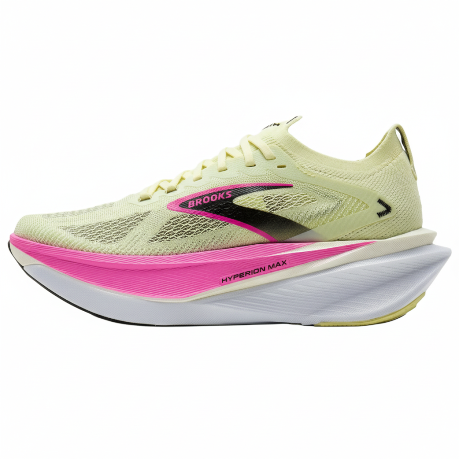 Brooks Hyperion Max 3 Breathable Running Shoes Women's Yellow Pink