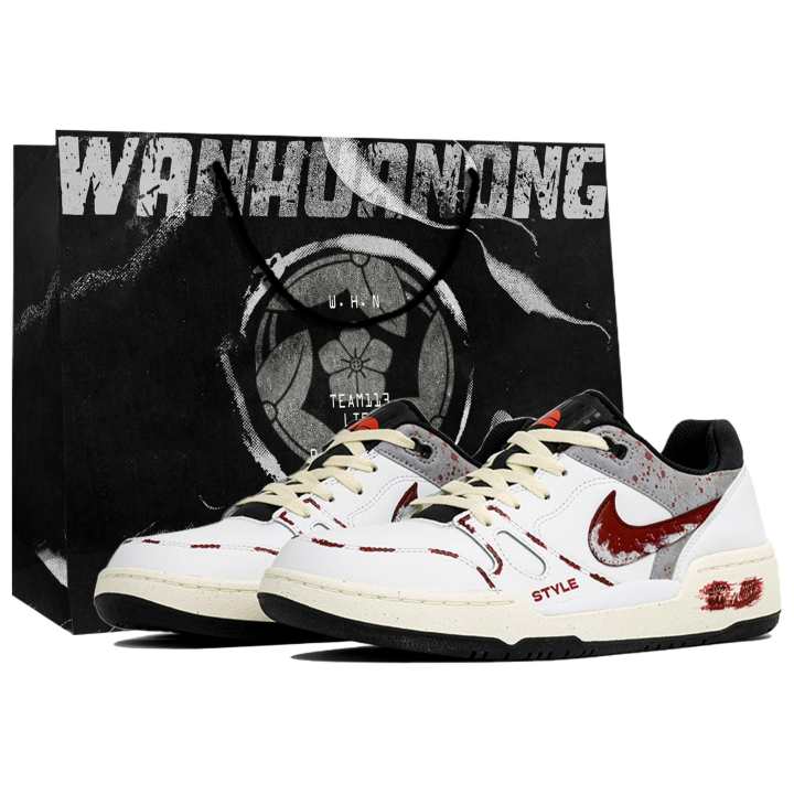 Nike Nike Full Force Skateboard Shoes Men's Low Top White/Black