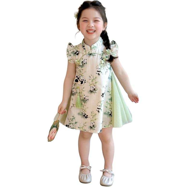 Lanza Dress Green Children Aged 3 7 Years Old