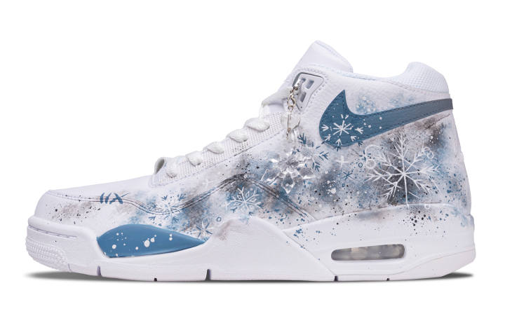 Nike Nike Flight Legacy Winter Overture Mid top Vintage Basketball Shoes Men's Blue