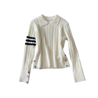 Dear Zhazha Knitwear Women's Lapel Moderate Base Layer