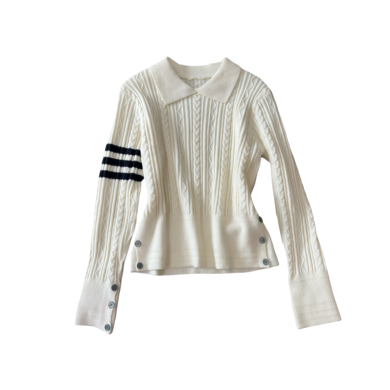 Dear Zhazha Knitwear Women's Lapel Moderate Base Layer