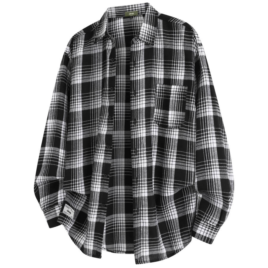 Jeep Shirts Unisex Lapel Moderate Shirt