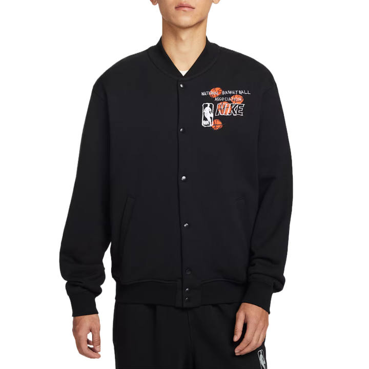 Nike Nike Club Jackets Men's Black Baseball Collar Moderate Other