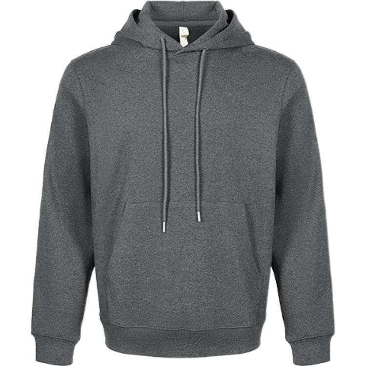 URBAN REVIVO Sweatshirts Men's Dark Gray Heather Gray Hooded Moderate Regular