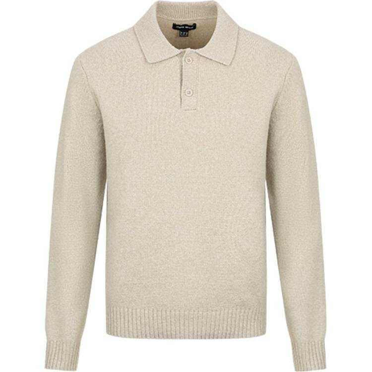 URBAN REVIVO Knitwear Men's Lapel Moderate