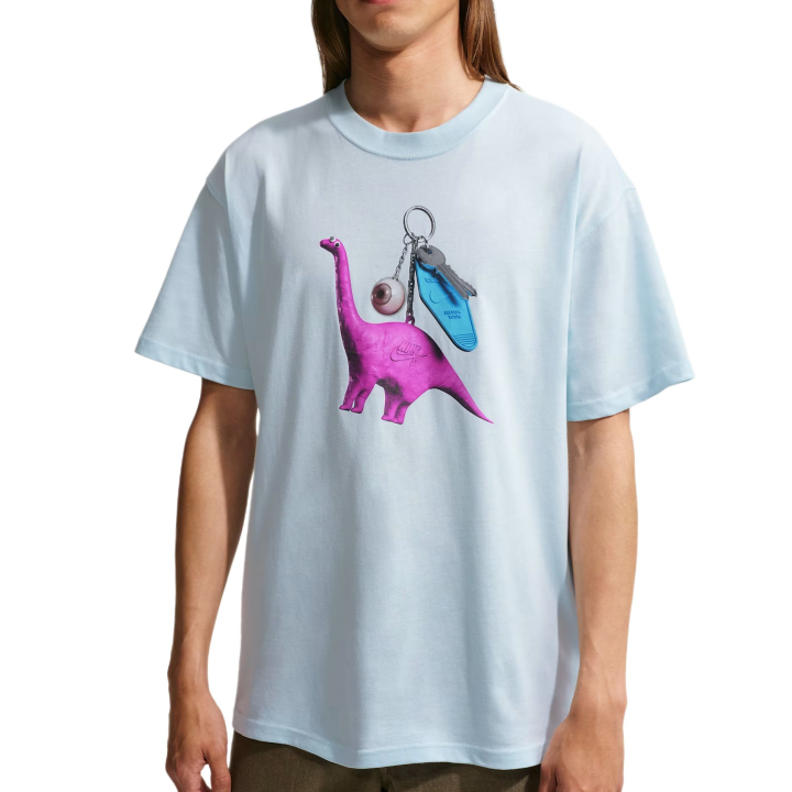 Nike Nike SB T Shirts Men's Glacier Blue Crew Neck Moderate
