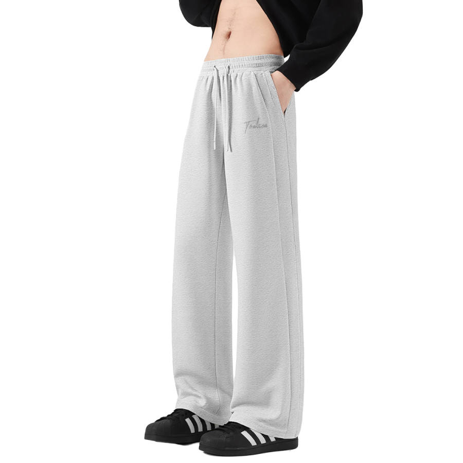 Tonlion Casual Pants Unisex Moderate Straight Fit Pants