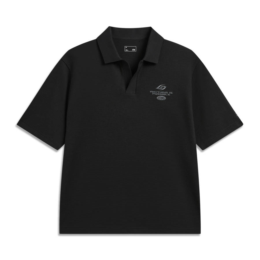 Li-Ning Li Ning Polo Shirt Unisex Black