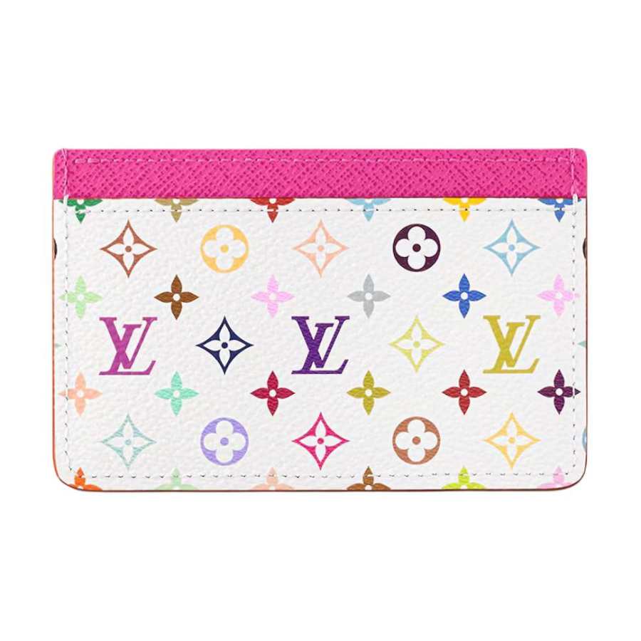 LOUIS VUITTON X Takashi Murakami Card Holder White Multicolored