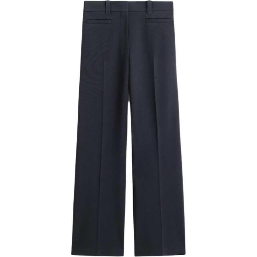COS Casual Pants Women's Navy Blue Moderate Straight Fit Pants