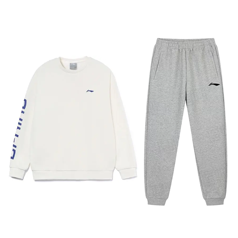 Li-Ning Li Ning Casual Sportswear Unisex Ivory/Blue+Coin Gray