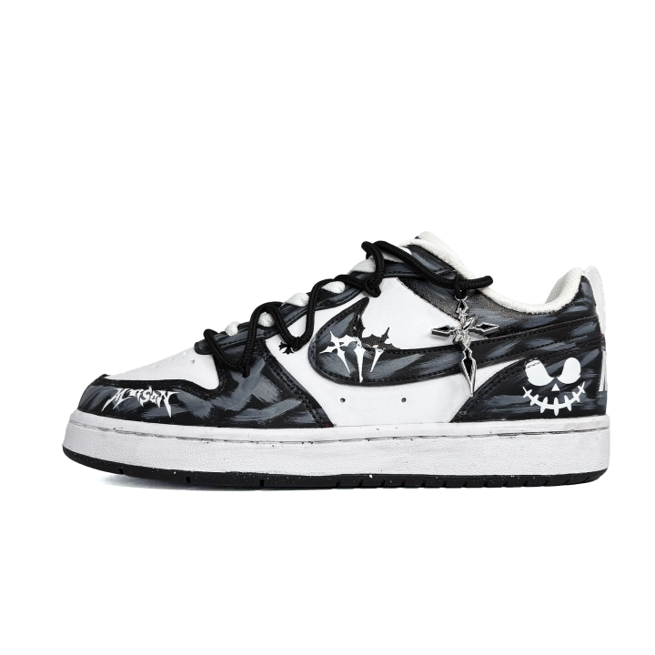 Nike Nike Court Borough Gothic Ghost, Preppy Style, Ins Style Slip Resistant Abrasion Resistant Low top