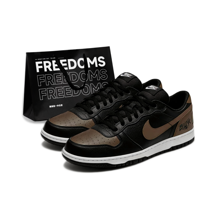 Nike Nike Big NIKE LOW top Skateboard Shoes Unisex Black Brown