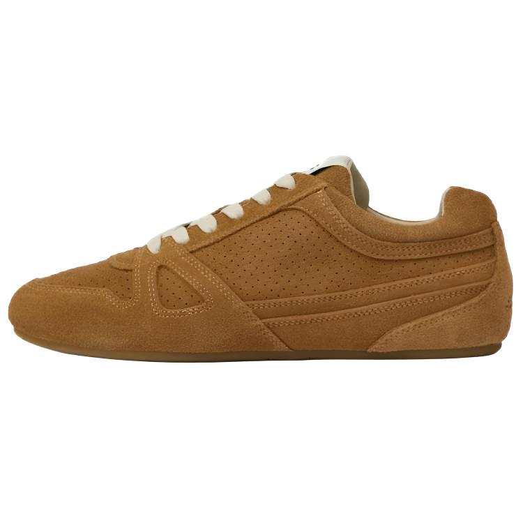 ISABEL MARANT Senny Low Cow Split Leather Low top Casual Shoes Women's Brown