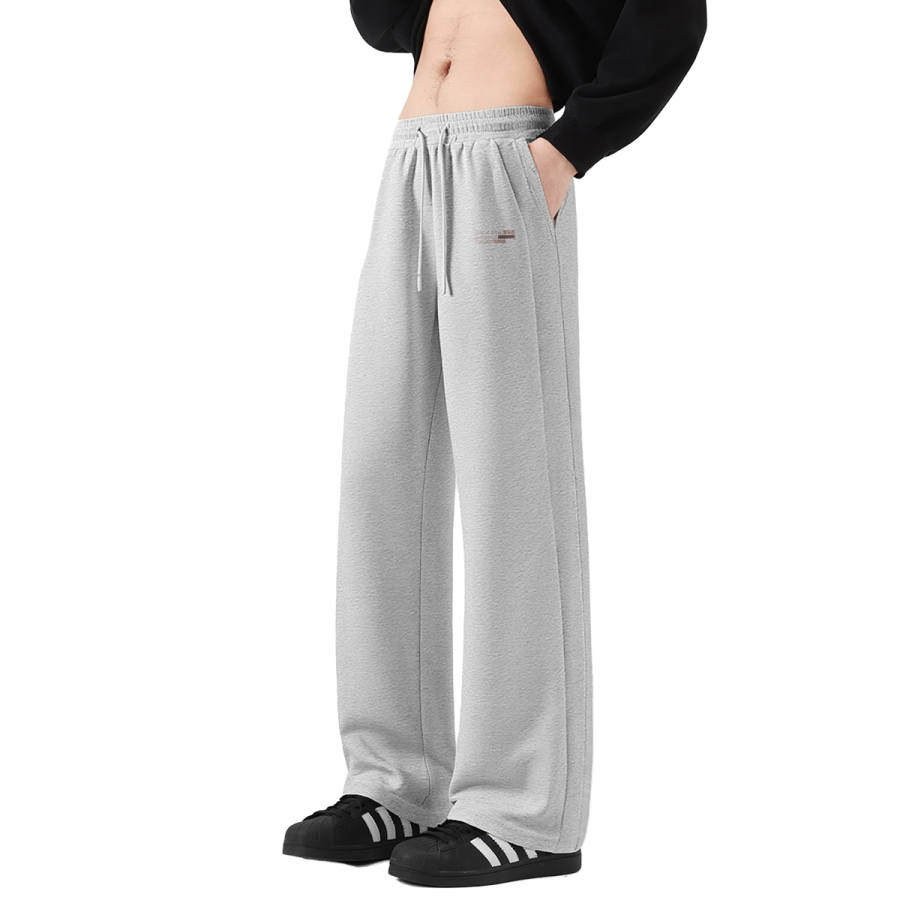 Tonlion Casual Pants Unisex Moderate Straight Fit Pants