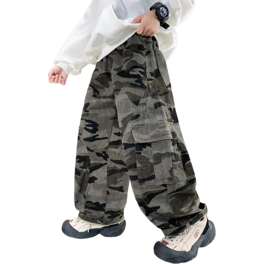 PLANDOO PLANDOO Kids Cargo Pants Moderate