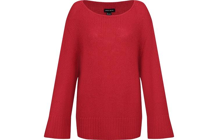 URBAN REVIVO Sweaters Women's Red Moderate Base Layer