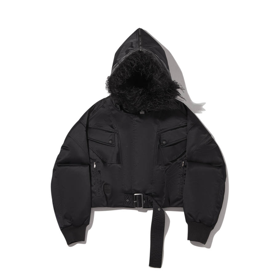 Li-Ning Li Ning Puffer Jackets Women's Black Hooded Moderate