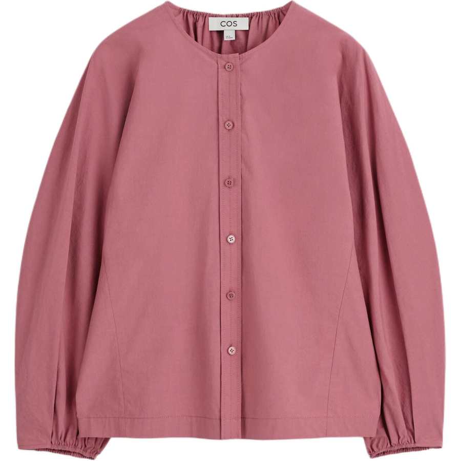 COS Shirts Women's Pastel Pink Crew Neck Moderate