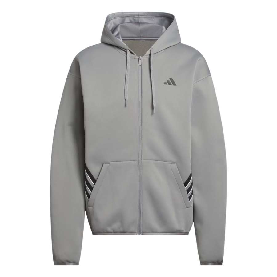 Adidas Adidas BASKETBALL Jackets Men's Gray/Black Color Hooded Moderate Other