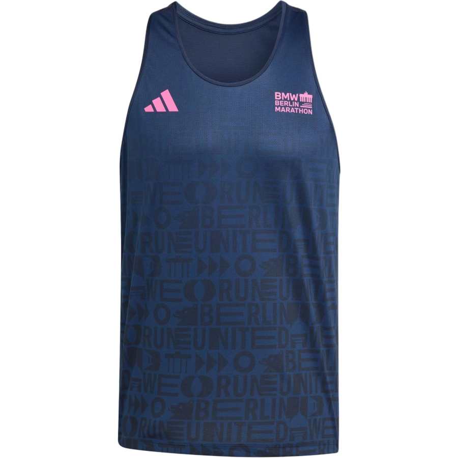 Adidas Adidas Running Tank Tops Men's Collegiate Marine Blue
