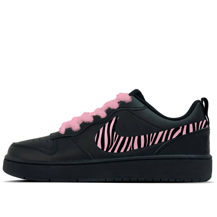Nike Nike Court Borough Ink Painted Colorful Spots Leather Slip Resistant Abrasion Resistant Low top