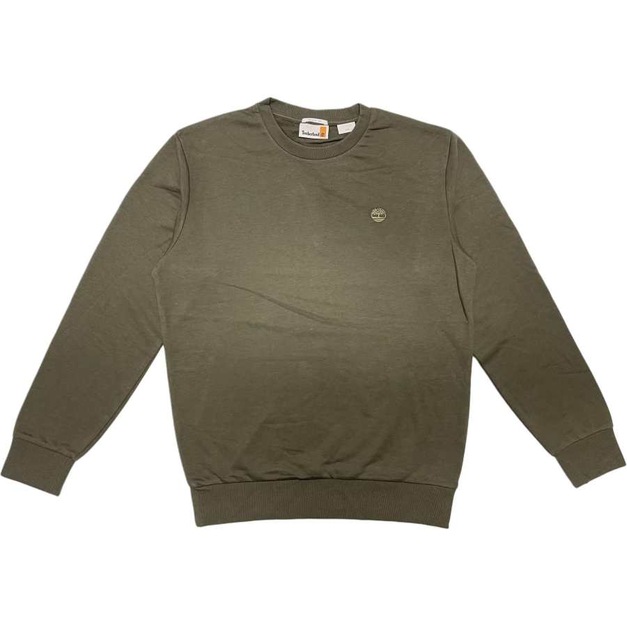 Timberland Sweatshirts Unisex Olive Green Crew Neck Moderate